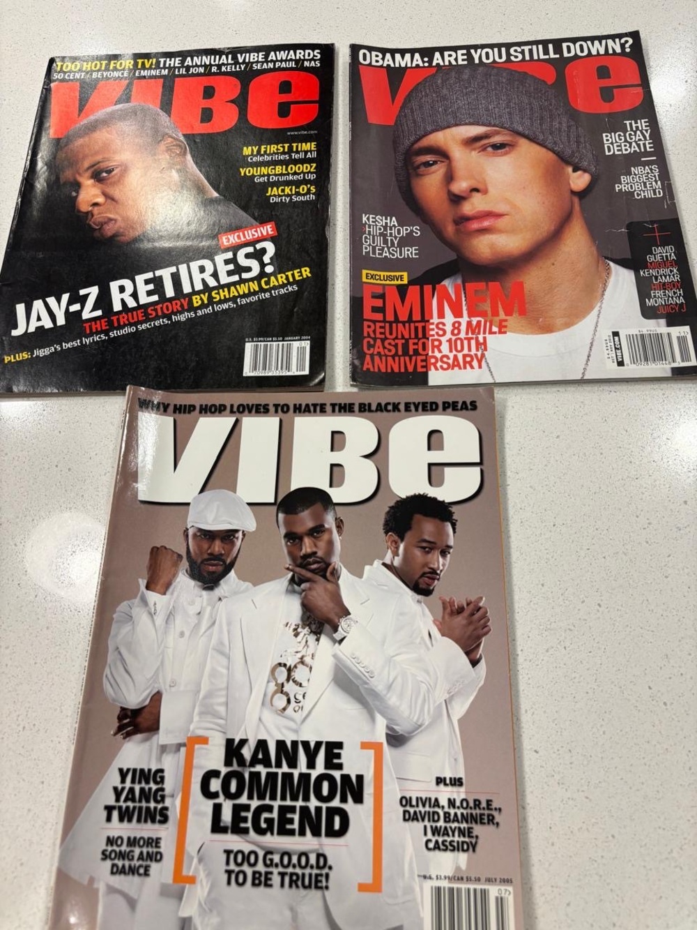 Vibe Magazine Lot / Kanye West Jay-Z Eminem Hip Hop History 2004-2012 #R53